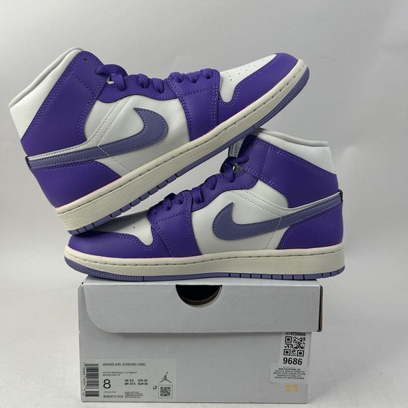 Nike Shoes Air Jordan 1 Mid Retro WMNS “Action Grape” 2024 - Picture 3 of 6